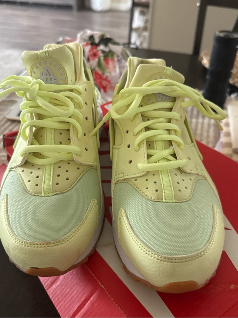 Nike Women's Neon Yellow Low-Top Sneakers